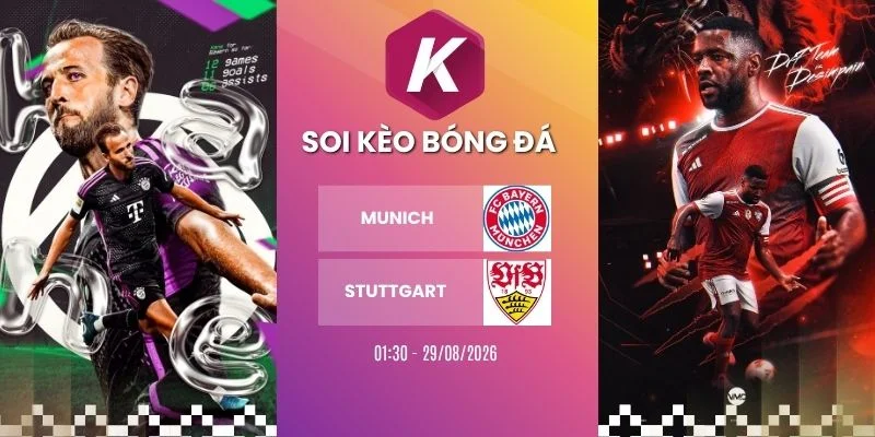 Soi kèo Munich vs Stuttgart - Bundesliga, 29/08/2026